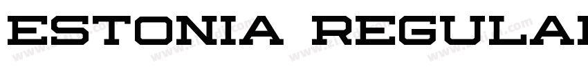 Estonia Regular字体转换
